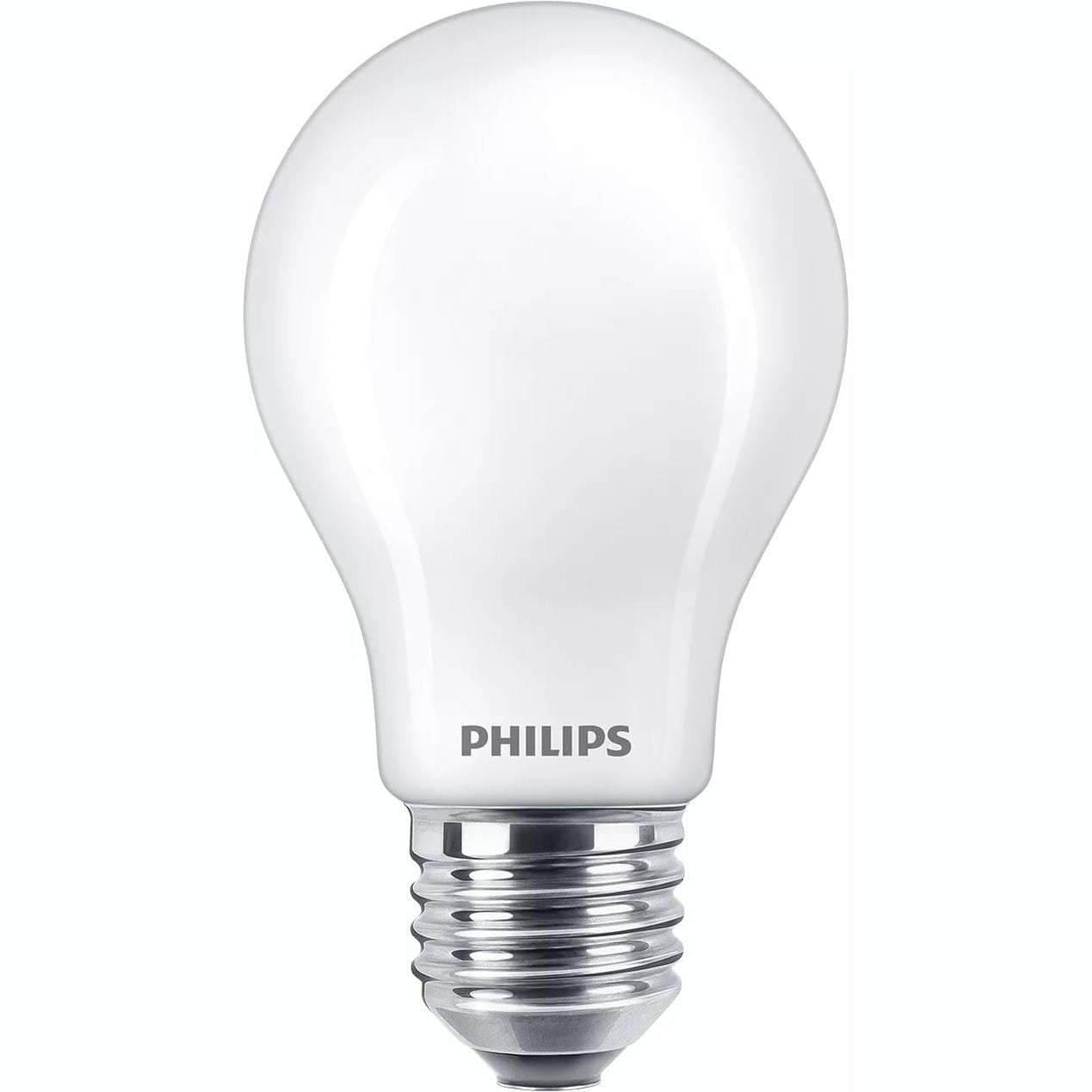 254013 - PHILIPS Llambë LED Standarde, Pa Errësim - Xham i Ngrirë - E27 - 60W - E Bardhë e Ngrohtë