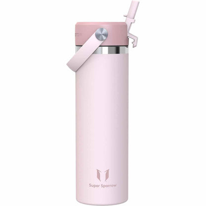 214611 - SPARROW Shishe Uji 750ml, prej Çeliku Inoks me Kashtë e Ripërdorshme, Pa BPA, e Pa Rrjedhshme
