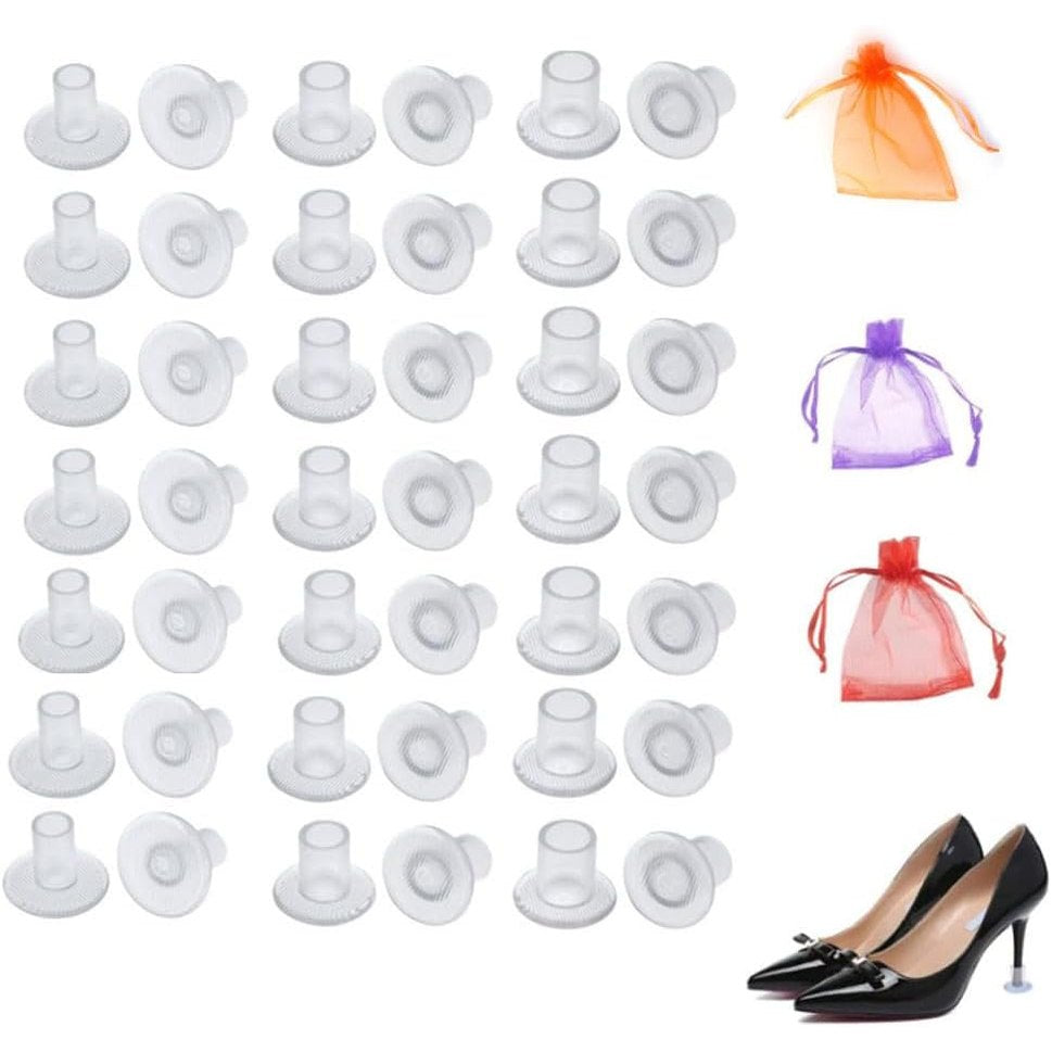 300658 - ARMATUSE 60 palë mbrojtëse thembrash për taka të larta, 3 madhësi, mbulesa ndaluese thembrash për dasma dhe raste zyrtare (transparente).