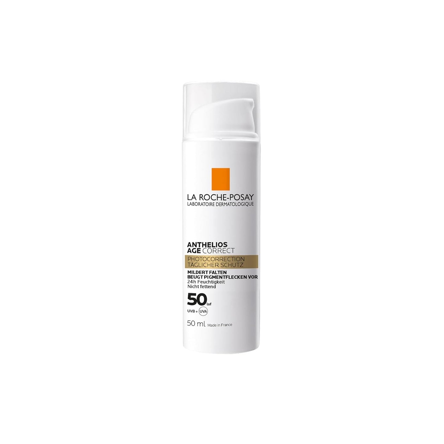 289926 - LA ROCHE-POSAY - Anthelios Age Correct, Krem Ditor Hidratues Kundër Plakjes me SPF 50, 50ml, Me Niacinamidë dhe Fe-Resorcinol