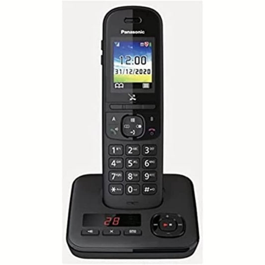 103957 - PANASONIC KX-TGH720FRB Telefon DECT Dixhital për Shtëpi, Bazë dhe Aparat Telefonik, Altoparlant, Identifikimi i Thirrjes, Bllokim i Thirrjeve të Padëshiruara, Sekretari Telefonik, Ekran LCD Me Ngjyra, i Zi