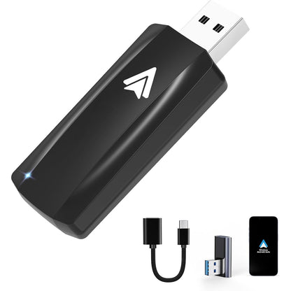 299088 - MSXTTLY Adaptues pa tel për Android Auto, 2025 U2A-AIR, Plug & Play, i pajtueshëm me telefonat Android 11-16, Ngjyra: E zezë