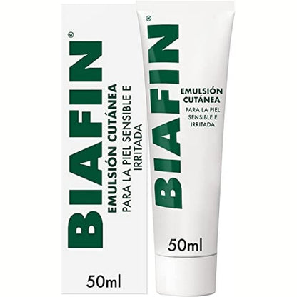 275795 - BIAFIN Balsam Cutaneous Emulsion 50ml për lëkurë të ndjeshme dhe të irrituar, lehtëson skuqjen dhe irritimet, krem hidratues trupi për kujdesin dhe rigjenerimin e lëkurës së të gjithë familjes.