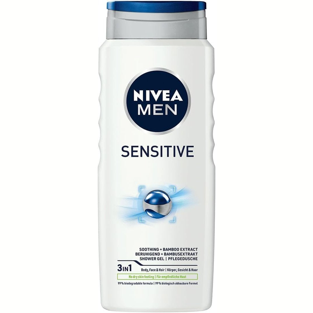 319081 - NIVEA XHEL DUSH PËR MESHKUJ, PËR LËKURË TË NDJESHMË, 500 ML