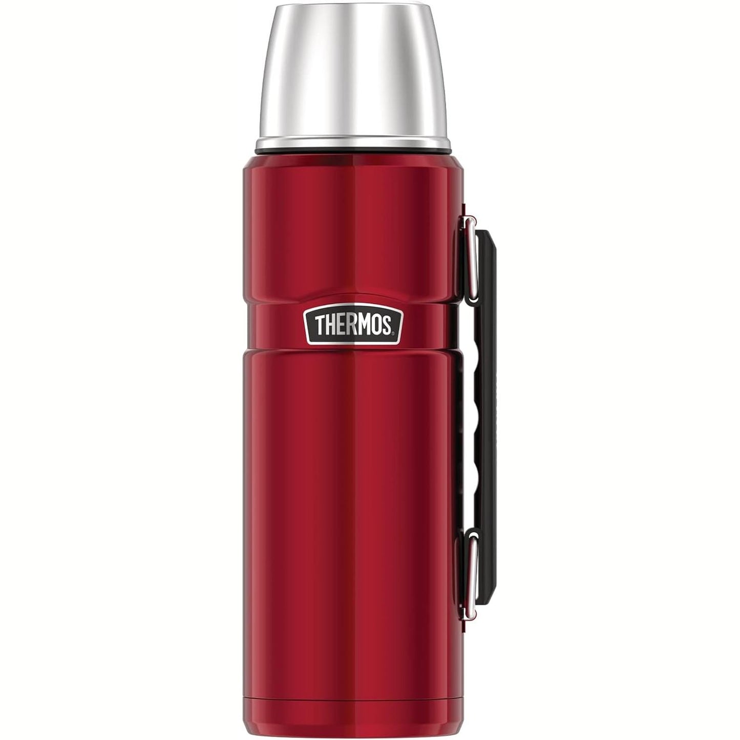 213937 - THERMOS Termos Inox, shishe, e kuqe, 1.20L, çelik inox, i papërshkueshëm nga rrjedhjet, i mban pijet të ngrohta për 12 orë dhe të ftohta për 24 orë