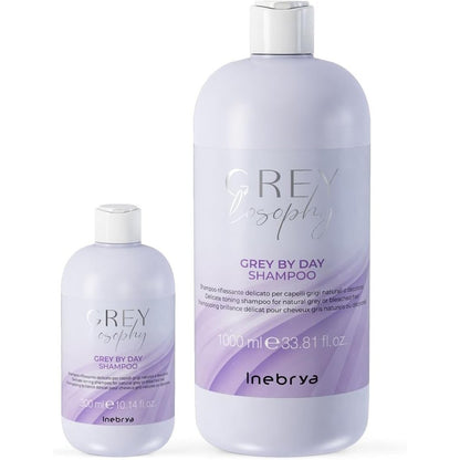 308089 - INEBRYA – Shampo Reflektuese e Butë për Flokë Gri të Zbardhur, 300 ml, Ngjyrë Bjonde Platini