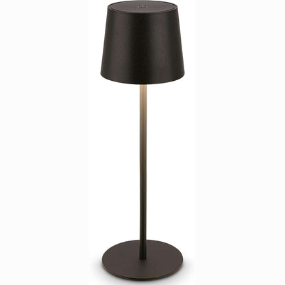 223560 - BRILONER - Llambë Tavoline LED Pa Tel IP44 me Kontroll me Prekje, e Errësueshme, 11x34.5 cm, e zezë.