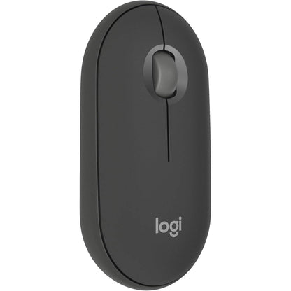 276799 - LOGITECH Maus i hollë pa tel Bluetooth Pebble Mouse 2 M350s, portativ, i lehtë, buton i personalizueshëm, klikime të qeta, ndërrim i lehtë për Windows, macOS, iPadOS, Android, ChromeOS - Graphite