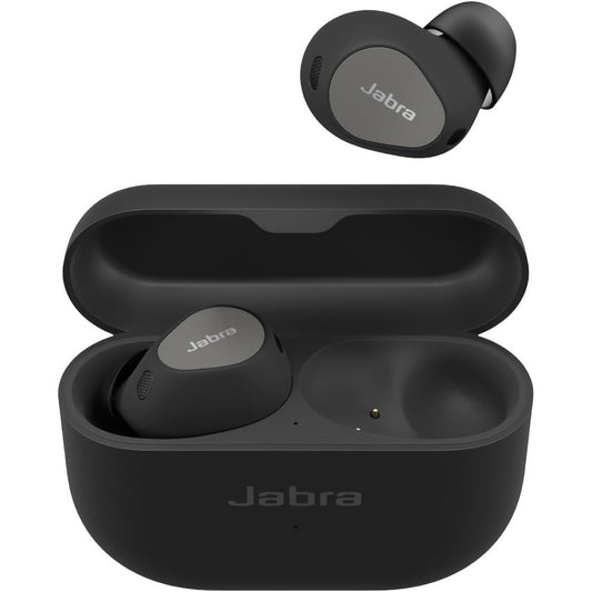 298961 - JABRA Elite 10 - Kufje pa tel Bluetooth në vesh, Teknologji e përparuar e anulimit aktiv të zhurmës, 6 mikrofonë të integruar, Tingull Dolby Atmos, Ngjyrë e zezë titaniumi