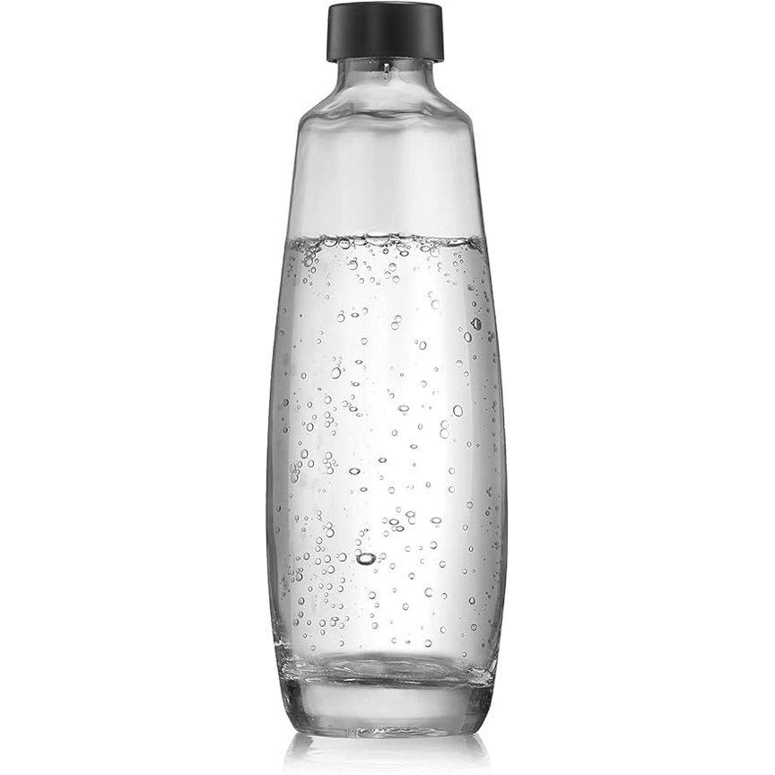 180116 - SODASTREAM Karafë Qelqi DUO për Ujë të Gazuar dhe Sodë, I Sigurt për Përdorim në Lavastovilje, Transparent