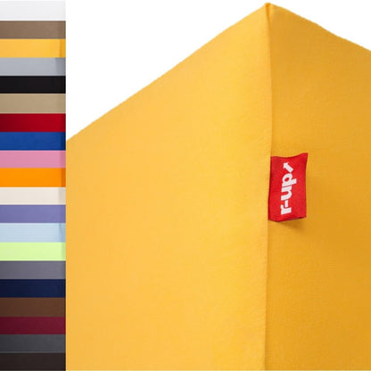 255295 - R-UP Çarçafë 200x220-220x240 deri në 35 cm thellësi, 95% pambuk / 5% elastan, 230g/m², Oeko-TEX, E verdhë e diellit
