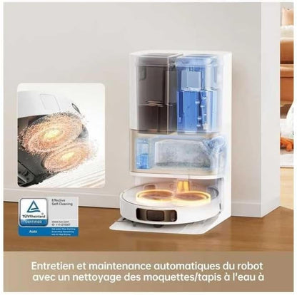 94040 - DREAME L10s Pro Ultra Heat - Fshesë Robotike me Korrent dhe Mop Dyshemeje, Zgjatim Mopi, Mop Vetëpastrues me ujë të nxehtë, Thithje 7,000 Pa, Larje dhe Pastërim Dyshemesh me Mop të dyfishtë.