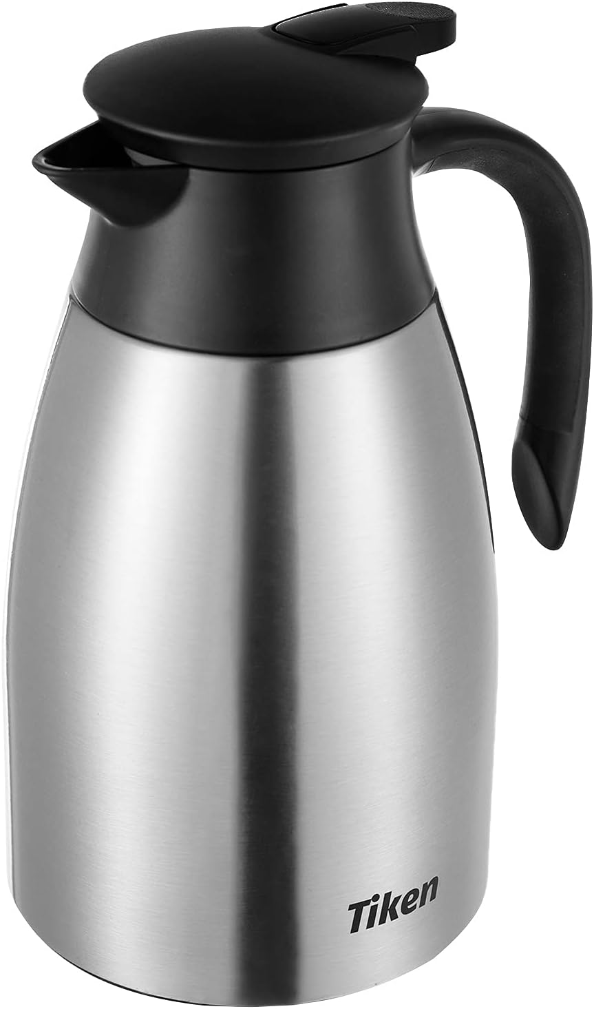 256054 - Tiken Karafë kafeje e izoluar prej çeliku inox 1.5L, për pije të nxehta ose të ftohta, e qëndrueshme dhe e papërshkueshme nga rrjedhjet
