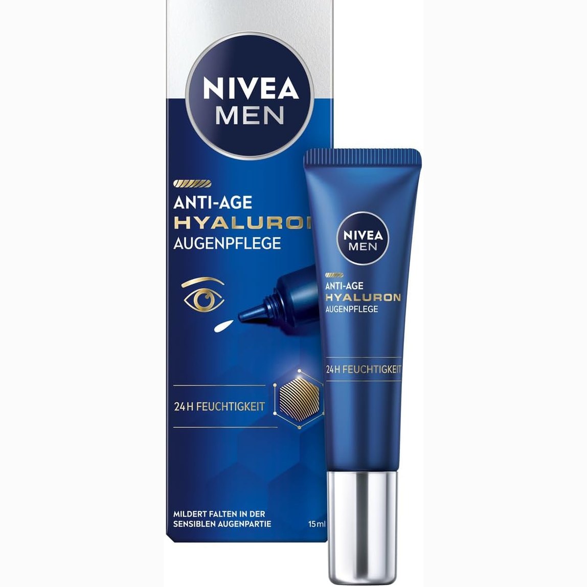 298603 - NIVEA MEN Anti-Age Hyaluron Eye Care, 15 ml, krem për sytë me acid hialuronik