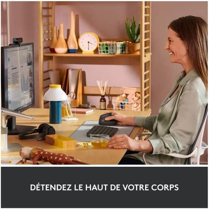 123771 - LOGITECH Lift Maus Vertikal Ergonomik pa Tel, Marrës Bluetooth ose Logi Bolt USB, Klikime të Heshtura, 4 Butona, i Pajtueshëm me Windows/macOS/iPadOS, për Laptop dhe PC - Ngjyra Grafit