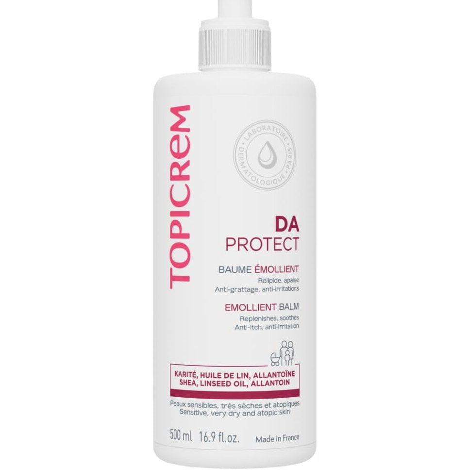318002 - TOPICREM, DA Emollient Balm, Krem Hidratues për Fytyrën dhe Trupin, 500 ml, për lëkurë të ndjeshme, të thatë, dhe atopike