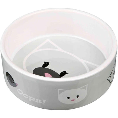 243021 - TRIXIE Ushqyes Qeramik Mimi, 0.3 L/ø12 cm, Cat (Ngjyra të Rastësishme)