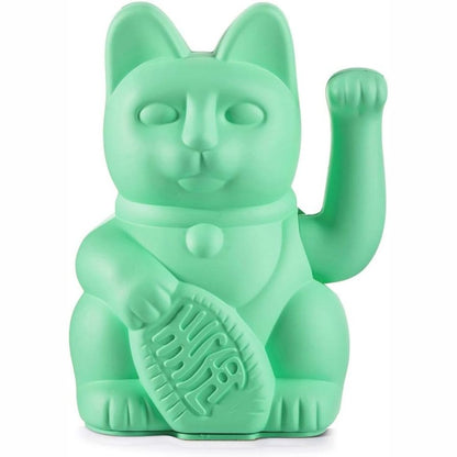 222696 - DONKEY PRODUCTS LUCKY CAT MACE QË VALËVITET NË NGJYRË MENTEJE, E BËRË PREJ PLASTIKE, 15 CM, 330469