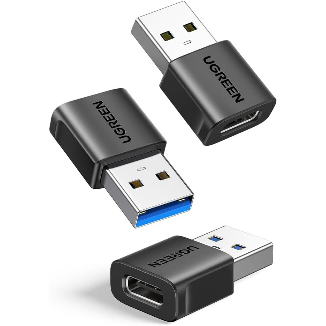 267411 - UGREEN - Adaptues USB C, Pako me 3 lidhës, USB C Femër në A Mashkull, 10Gbps, i pajtueshëm me iPhone 17/16/15, iPad, Galaxy S24/S23, laptopë, CarPlay