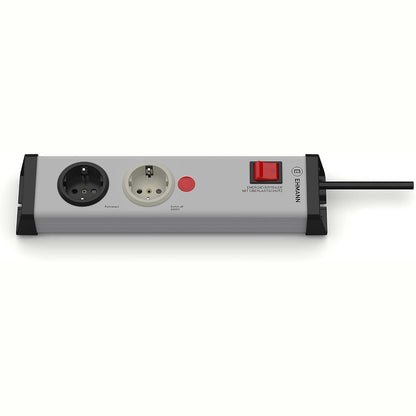 312669 - EHMANN 0218x00022303 Prizë për lavatriçe dhe tharëse – Shpërndarës energjie me mbrojtje nga mbingarkesa, përparësi automatike, parandalon prishjen e siguresave, Prodhuar në Gjermani, kabllo 3 m