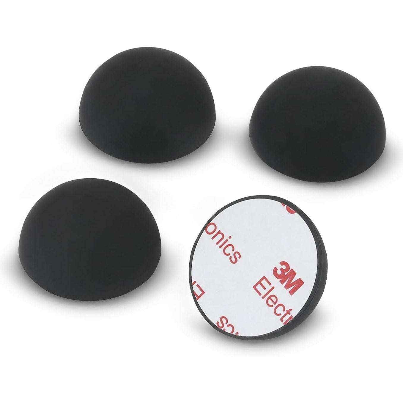 274511 - DYNAVOX Amortizues silikoni elastomer ED20 Set me 4 pjesë, këmbë universale thithëse për pajisje HiFi, altoparlantë, amplifikatorë dhe gramafonë, të zeza