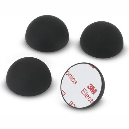274511 - DYNAVOX Amortizues silikoni elastomer ED20 Set me 4 pjesë, këmbë universale thithëse për pajisje HiFi, altoparlantë, amplifikatorë dhe gramafonë, të zeza