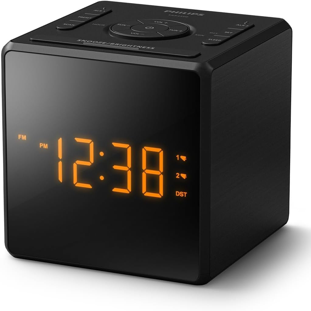 266467 - PHILIPS Radio-orë FM TAR4500, dy alarme, portë karikimi USB-C