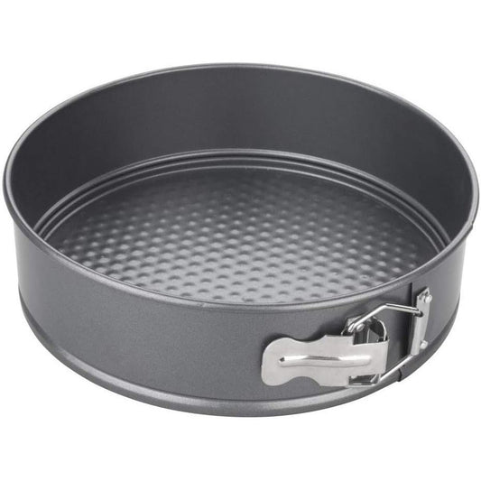 263809 - CHEF AID Tavë torte e rrumbullakët jo-ngjitëse, gri 22.6 cm, e lehtë për t’u hequr, e përshtatshme për frigorifer dhe ngrirje