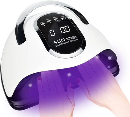 256508 - Llambë për thonj UV LED, 280W, 66 LED, sensor automatik, 4 cilësime kohëmatësi, dorezë portative