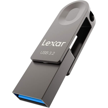 320163 - NJËSI FLASH USB LEXAR 128GB (USB Type-C dhe USB Type-A), USB 3.0 Stick 2-në-1, Shpejtësi leximi deri në 100MB/s, JumpDrive mbështet OTG