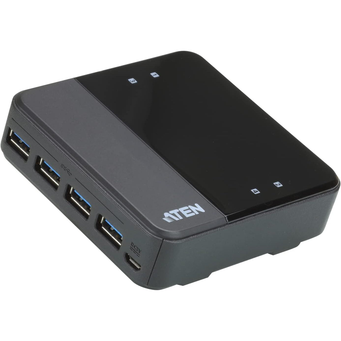 276330 - ATEN Ndërprerës periferik US434-AT USB 3.0 me 4 porta, i zi