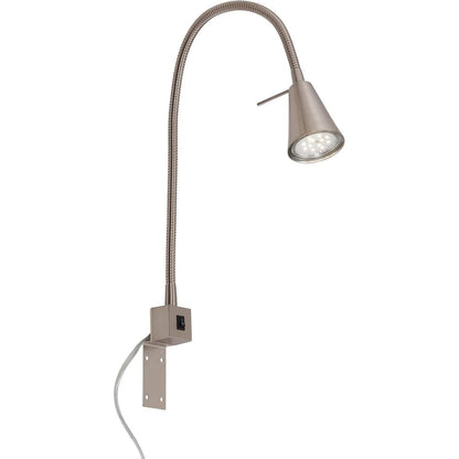 187372 - BRILONER LEUCHTEN - Llambë LED për Natën me Krah Fleksibël, Pezull, 4 Vat 400 Lumen, 3,000 Kelvin, me Çelës Ndezje/Fikjeje