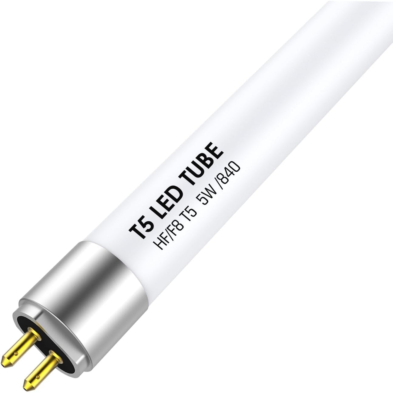 197998 - IHYCTV Tub LED T5 i Shkurtër 5W, 288 mm, 685 lm, 4000K, Bazë G5, Plug & Play, Dritë e Bardhë Neutrale 840, 1 Pako, Zëvendësim për Llambat Klasike 8W T5, Vetëm për Transportues Elektrikë