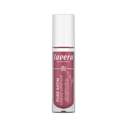 318422 - LAVERA Buzëkuq i lëngshëm Pure Satin Wild Mauve 03 1 copë shkëlqim intensiv i ngjyrës, formulë ushqyese