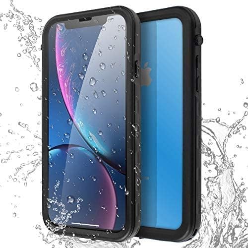 273937 - AICASE Mbrojtëse e papërshkueshme nga uji për iPhone XR, [E certifikuar IP68] Mbrojtëse 360° e papërshkueshme nga uji, Rezistent ndaj goditjeve, Rezistent ndaj pluhurit, Rezistent ndaj borës për iPhone XR 6.1", E zezë