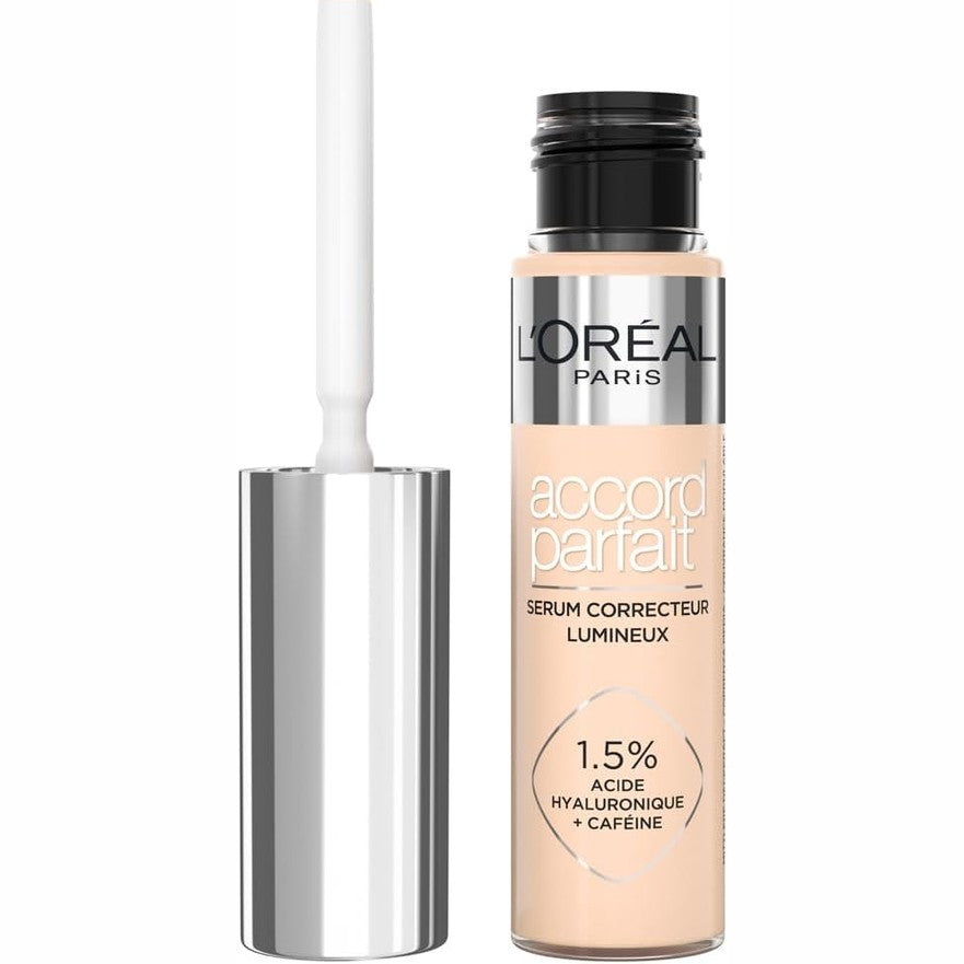 318392 - L'ORÉAL PARIS - Serum Korrektues dhe Ndriçues - Korrigjon Rrathët e Errët dhe Hidraton - Formulë me Acid Hialuronik dhe Kafeinë - Nuanca: 1R - 11 ml
