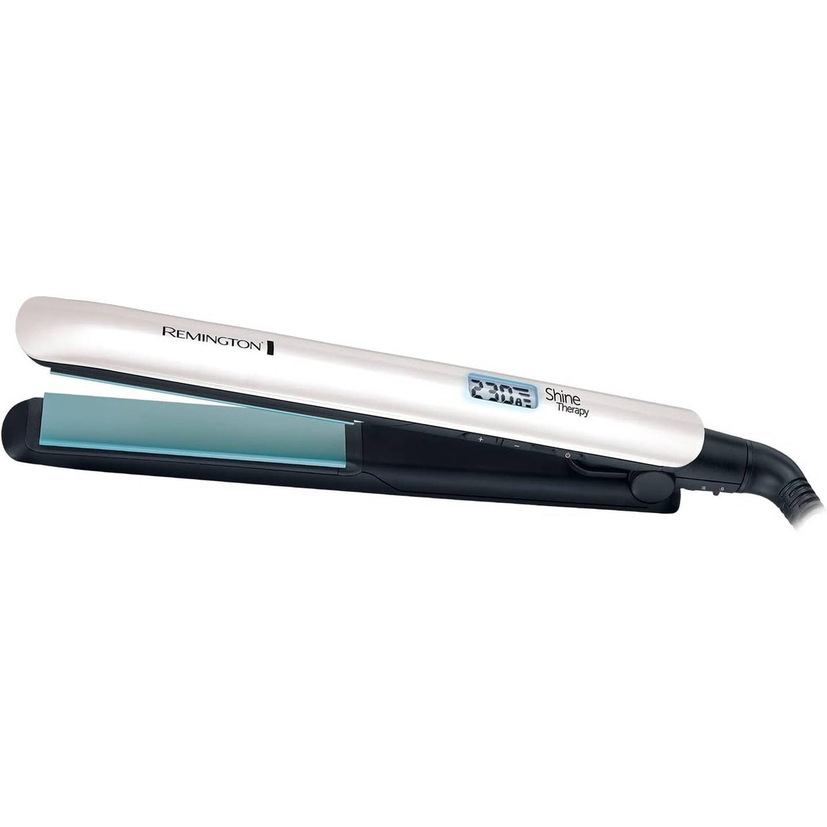 306087 - REMINGTON Drejtues flokësh Shine Therapy, S8500, 150-230°C, ekran LCD, shtresë qeramike me vaj argani dhe vitaminë E