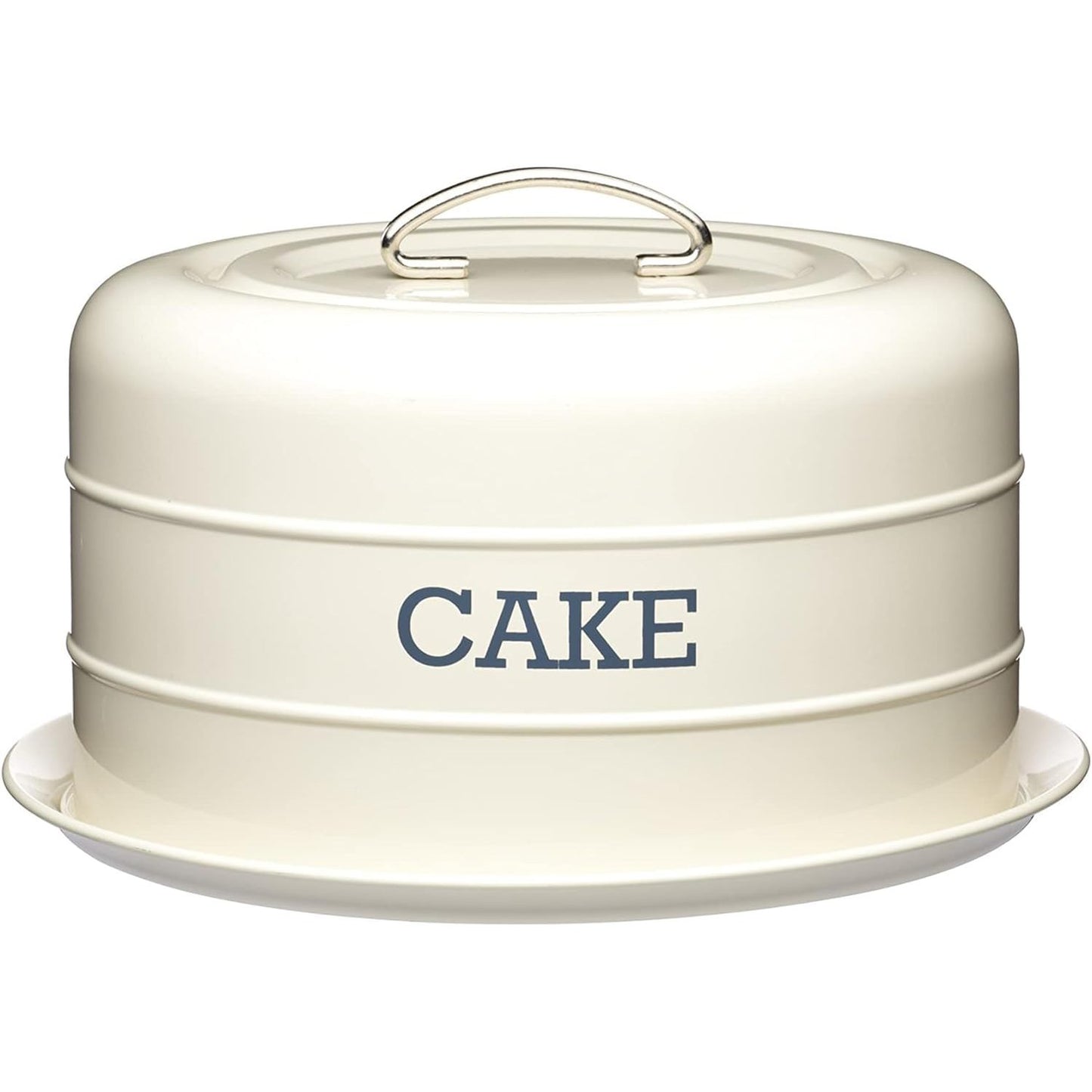 183705 - KITCHENCRAFT LIVING Kuti Hermetike për Ruajtje Torte Nostalgia, Kupol Torte, Madhësia 28.5 x 18 cm, Ngjyra Krem Antik