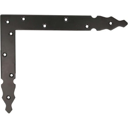 289152 - AMIG Mbështetëse Dekorative për Dorën e Majtë, 300 x 240 x 4 mm, Çelik i Zi, Stil klasik gotik