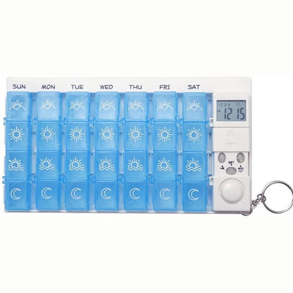269199 - KUTIA E TABLETAVE DIXHITALE CISIXIN 7-DITORE ME ALARM, KUTI TABLETASH ME 28 NDARJE (BLU)