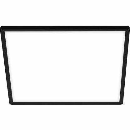 232868 - BRILONER - Llambë tavani LED me dritë indirekte, e sheshtë, ngjyrë drite e bardhë neutrale, 29.3x29.3x2.8 cm, e zezë