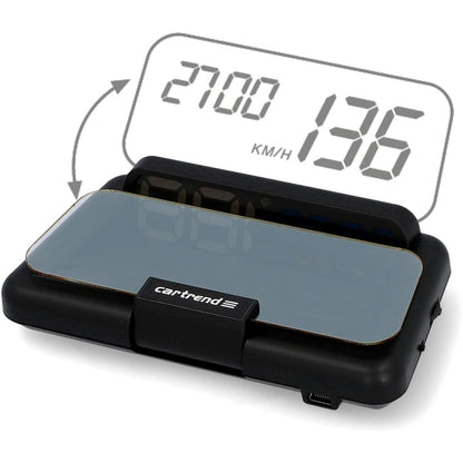 292944 - Cartrend - Head-Up OBD2 & HUD, ekran shpejtësie, takometër makine, matës temperature uji, RPM motori, 12V