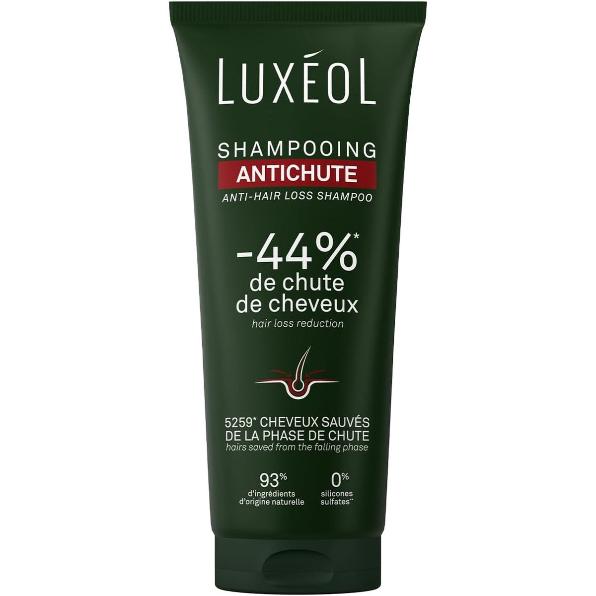 298604 - LUXEOL Shampo kundër rënies së flokëve, 200 ml, i pasuruar me ekstrakt keratine, pa silikon