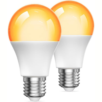 224110 - LLAMBË LED AURAHOME E27 2000K, 9W (Ekuivalente me 60W), Dritë e Butë e Ngrohtë për Dhomë Gjumi, 2 copë