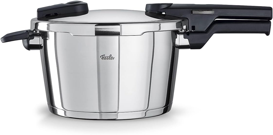 217060 - FISSLER Tenxhere me Presion Vitaquick (4.5 L, Ø 22 cm), çelik inox, 2 nivele gatimi, prodhuar në Gjermani, induksion