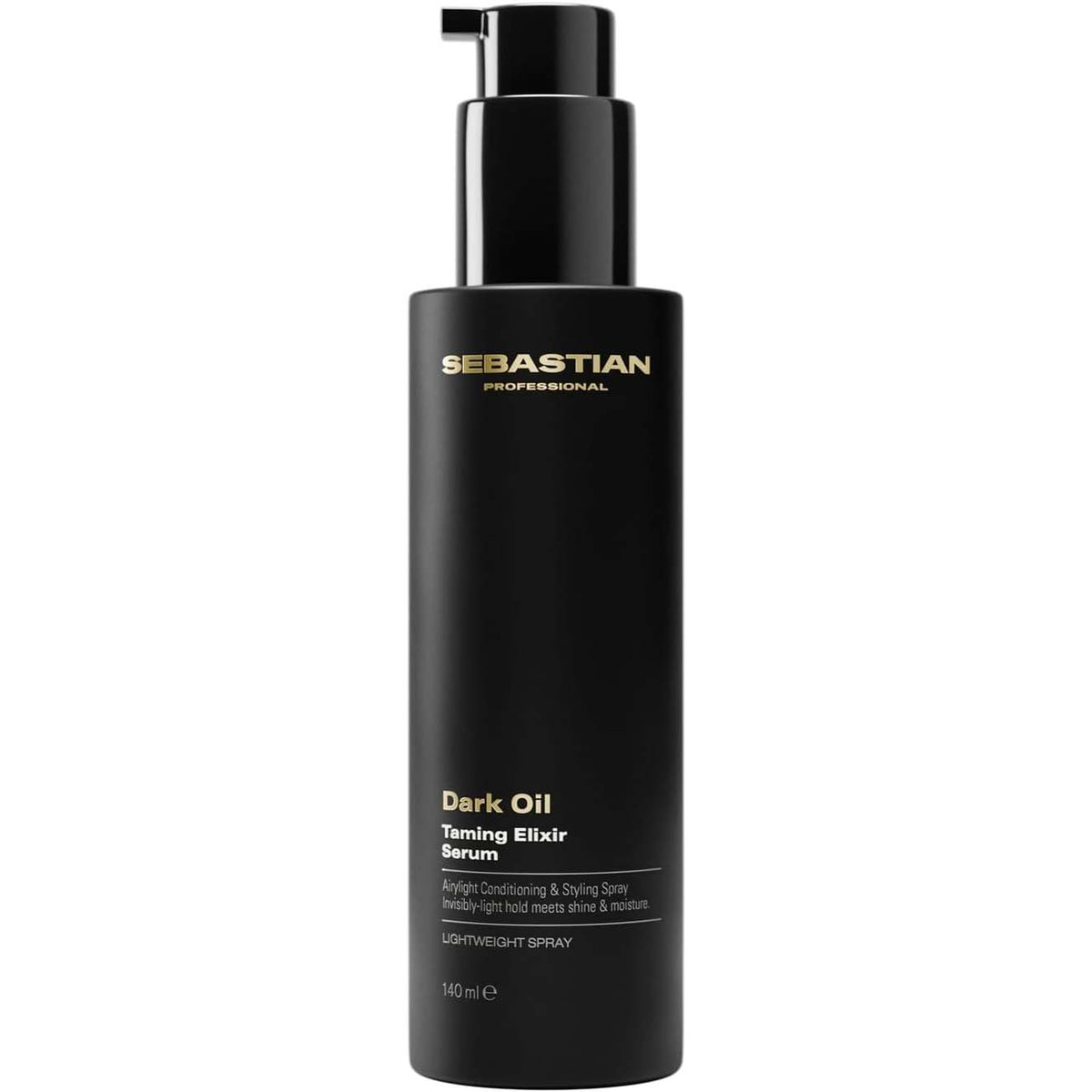 289811 - SEBASTIAN PROFESSIONAL Dark Oil Taming Elixir Serum, 140 ml, serum mbrojtës nga nxehtësia për flokë të butë dhe me shkëlqim