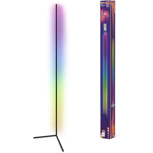 239289 - OSRAM Llambë Dyshemeje me LED për Qoshe Matter over Wifi 2000 mm, 20 W, RGBW, 2700-6500 K, WiFi, Telekomandë, E zezë, Dritë Ambienti
