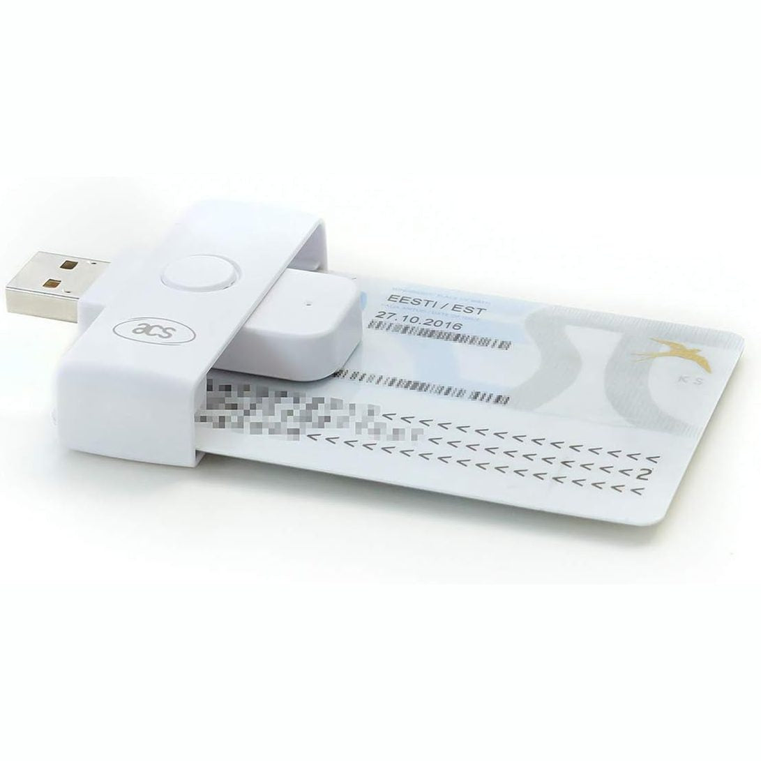 273711 - ACS ACR39U-N1 POCKETMATE II - LEXUES I KARTËS INTELIGJENTE EID USB TIPI A (KARTË IDENTIFIKIMI ELEKTRONIK) I PALOSSHËM DHE KOMPAKT, I BARDHË