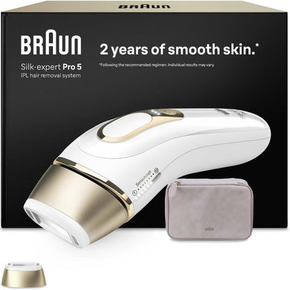302683 - BRAUN Depilator Lumiere Pulsee Silk·expert Pro 5 PL5100, i bardhë dhe i kuq