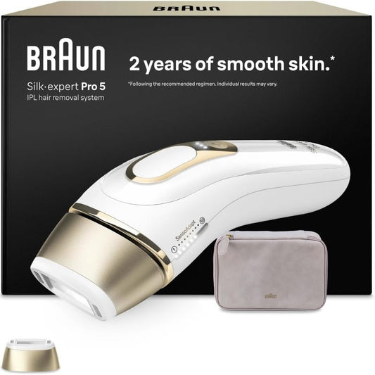 302683 - BRAUN Depilator Lumiere Pulsee Silk·expert Pro 5 PL5100, i bardhë dhe i kuq